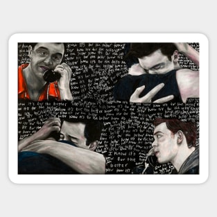 Gallavich Waiting Room Lyrics Sticker